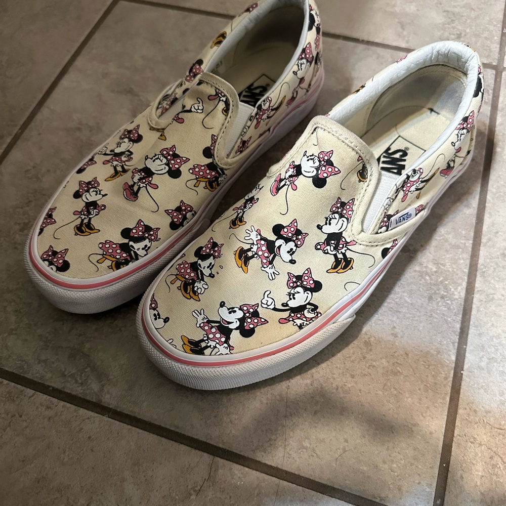 Vans White Slip-On Sneakers